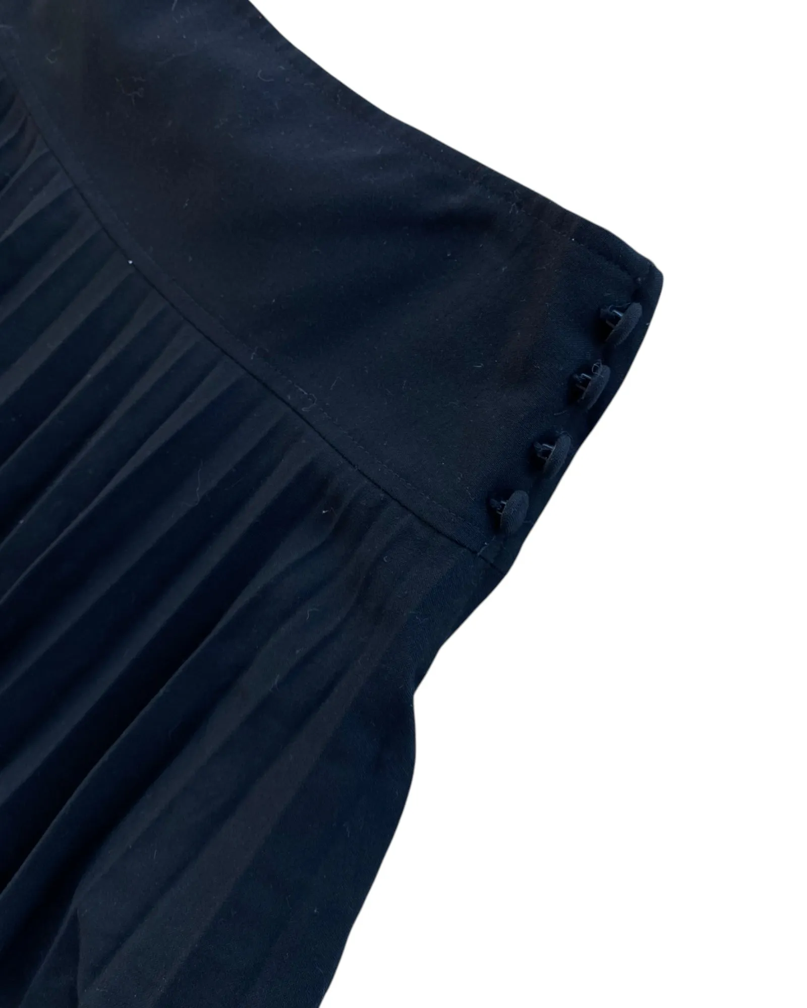 2000´S  DIVIDED BLACK PLEATED SKIRT