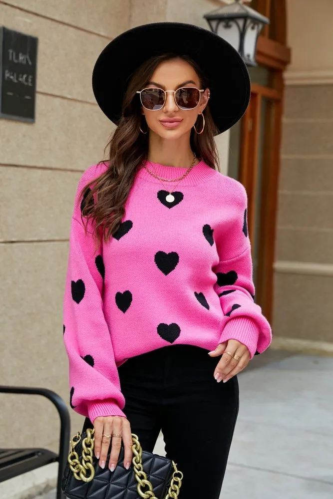 Ace of Hearts Sweater Casual Style