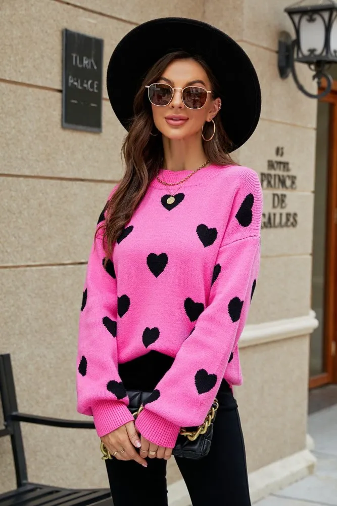 Ace of Hearts Sweater Casual Style