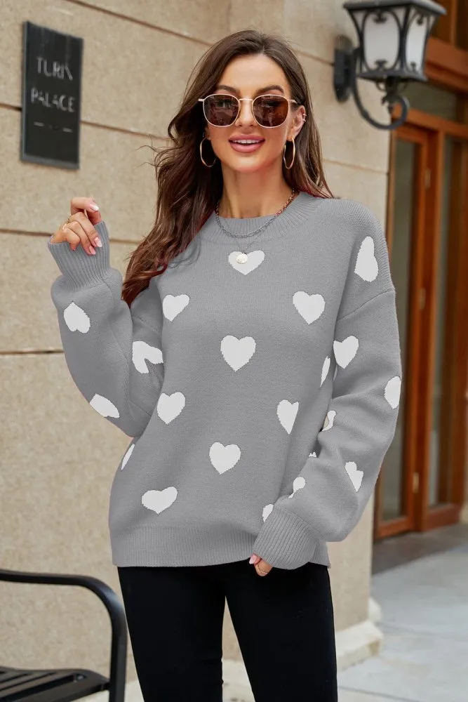 Ace of Hearts Sweater Casual Style