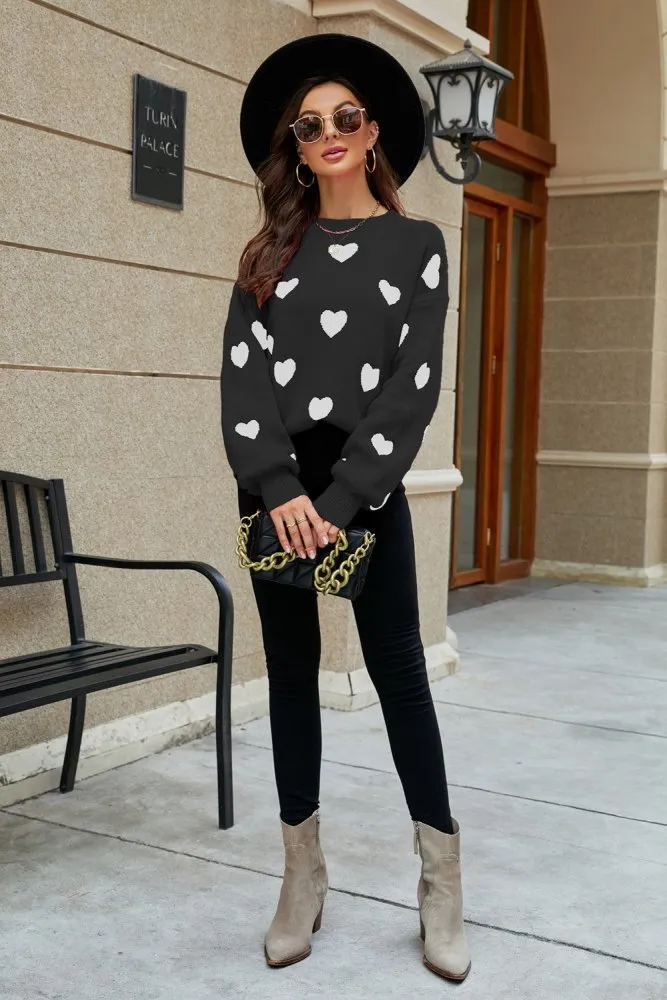 Ace of Hearts Sweater Casual Style