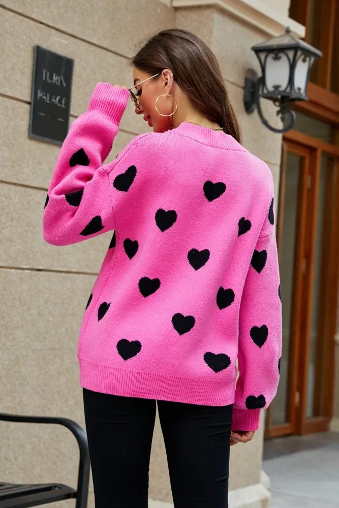 Ace of Hearts Sweater Casual Style