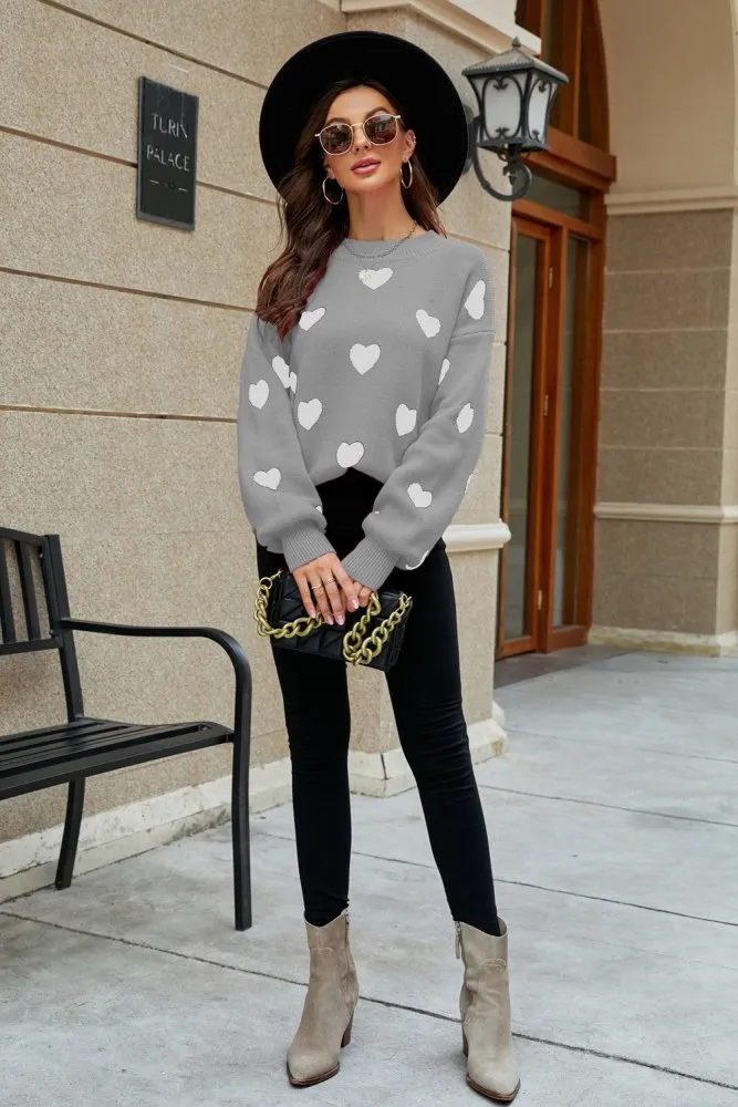 Ace of Hearts Sweater Casual Style