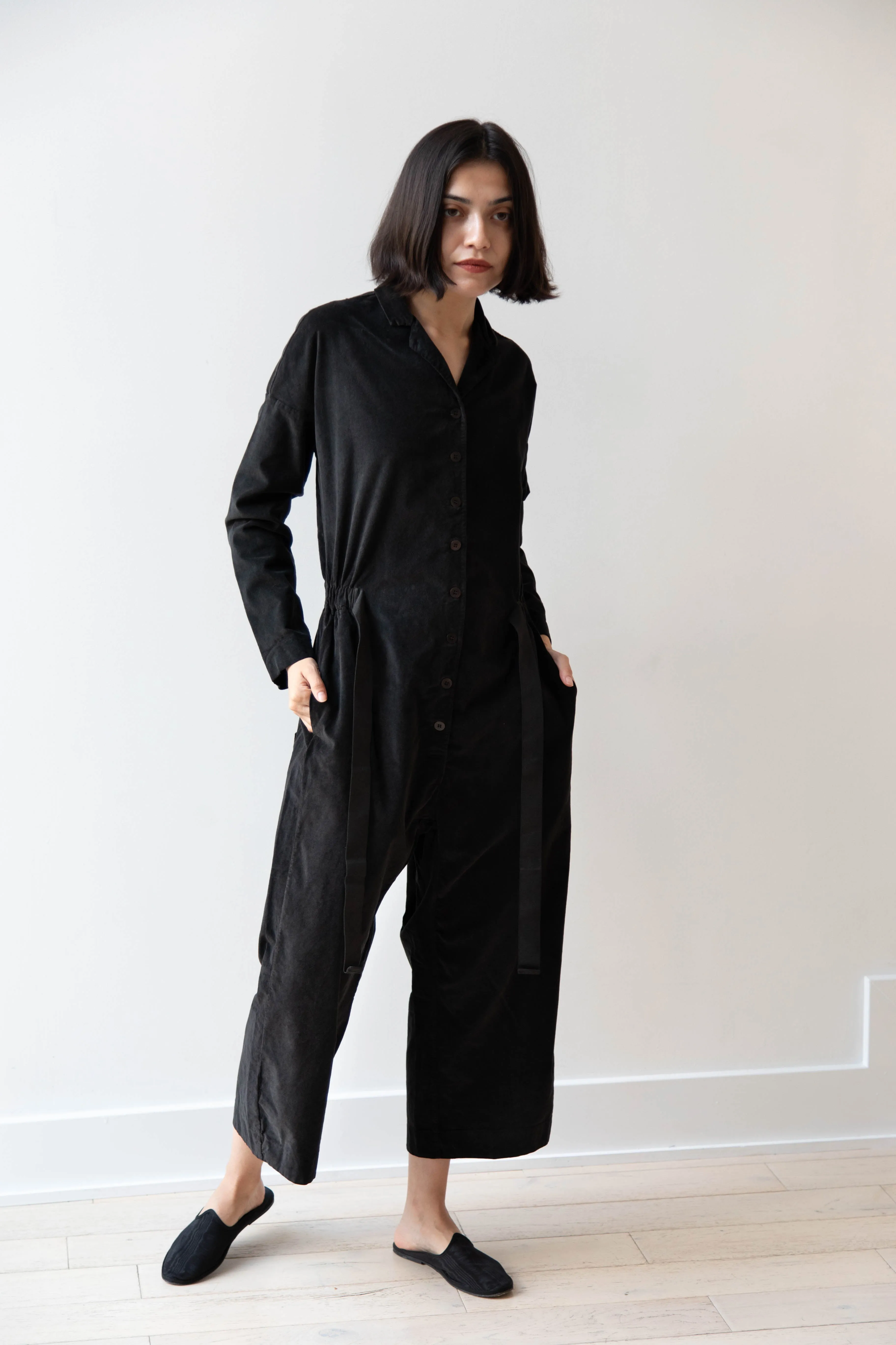 Album di Famiglia | Velvet Jumpsuit in Slate