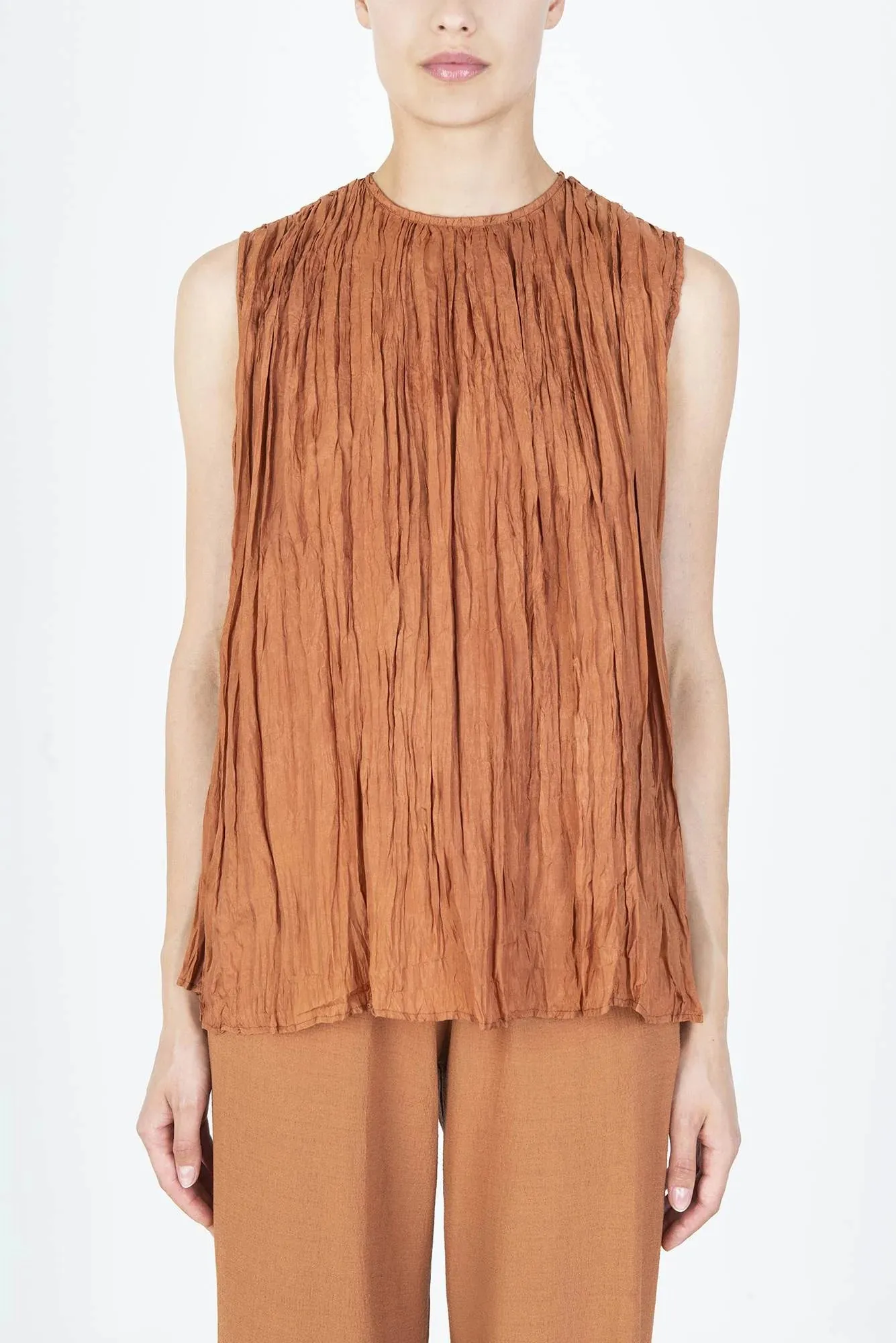 Alysi - Crinckle Top: Paprika