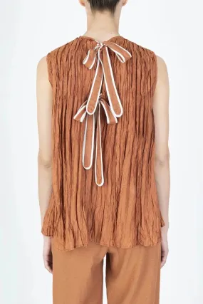 Alysi - Crinckle Top: Paprika