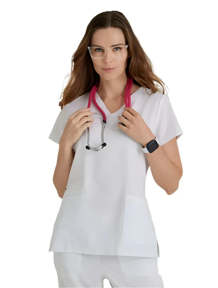 Barco Unify™ by Barco Purpose 4-Pocket V-Neck Scrub Top