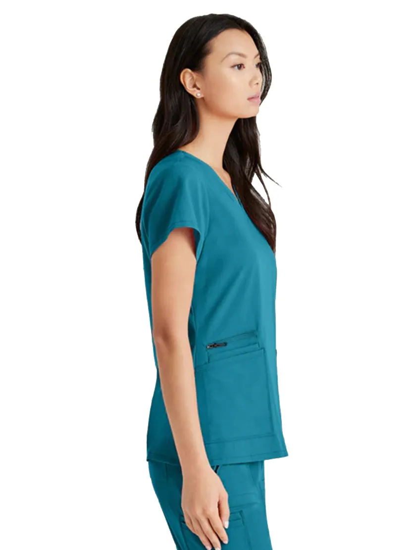 Barco Unify™ by Barco Purpose 4-Pocket V-Neck Scrub Top