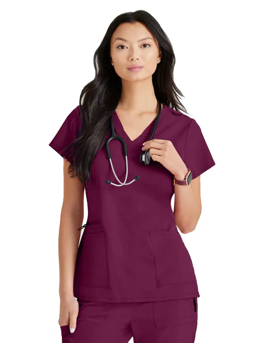 Barco Unify™ by Barco Purpose 4-Pocket V-Neck Scrub Top