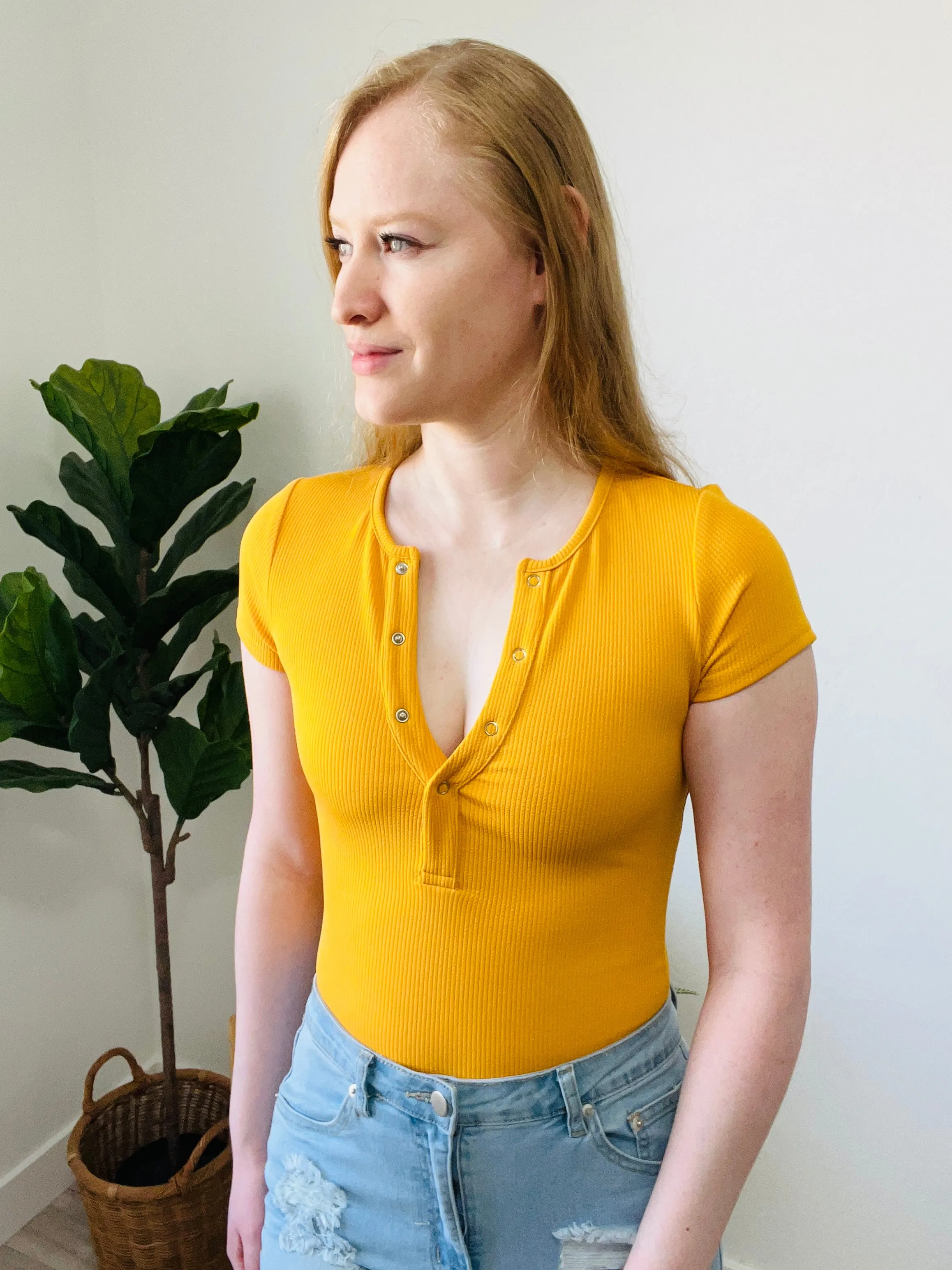 Bianca Bodysuit (Mustard)