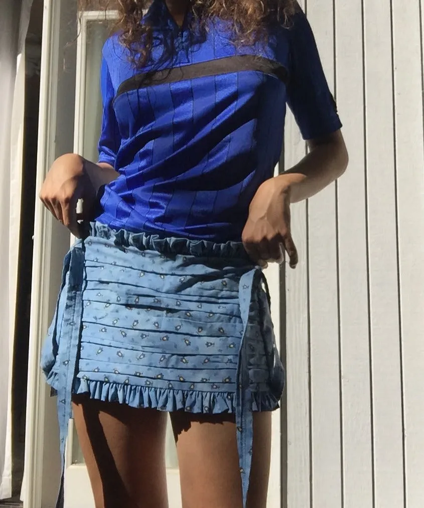Blue Provence Rodeo Prairie Flounce Skirt