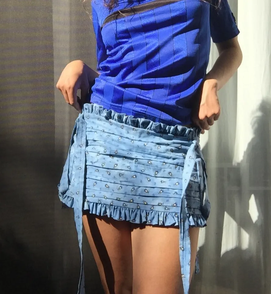 Blue Provence Rodeo Prairie Flounce Skirt