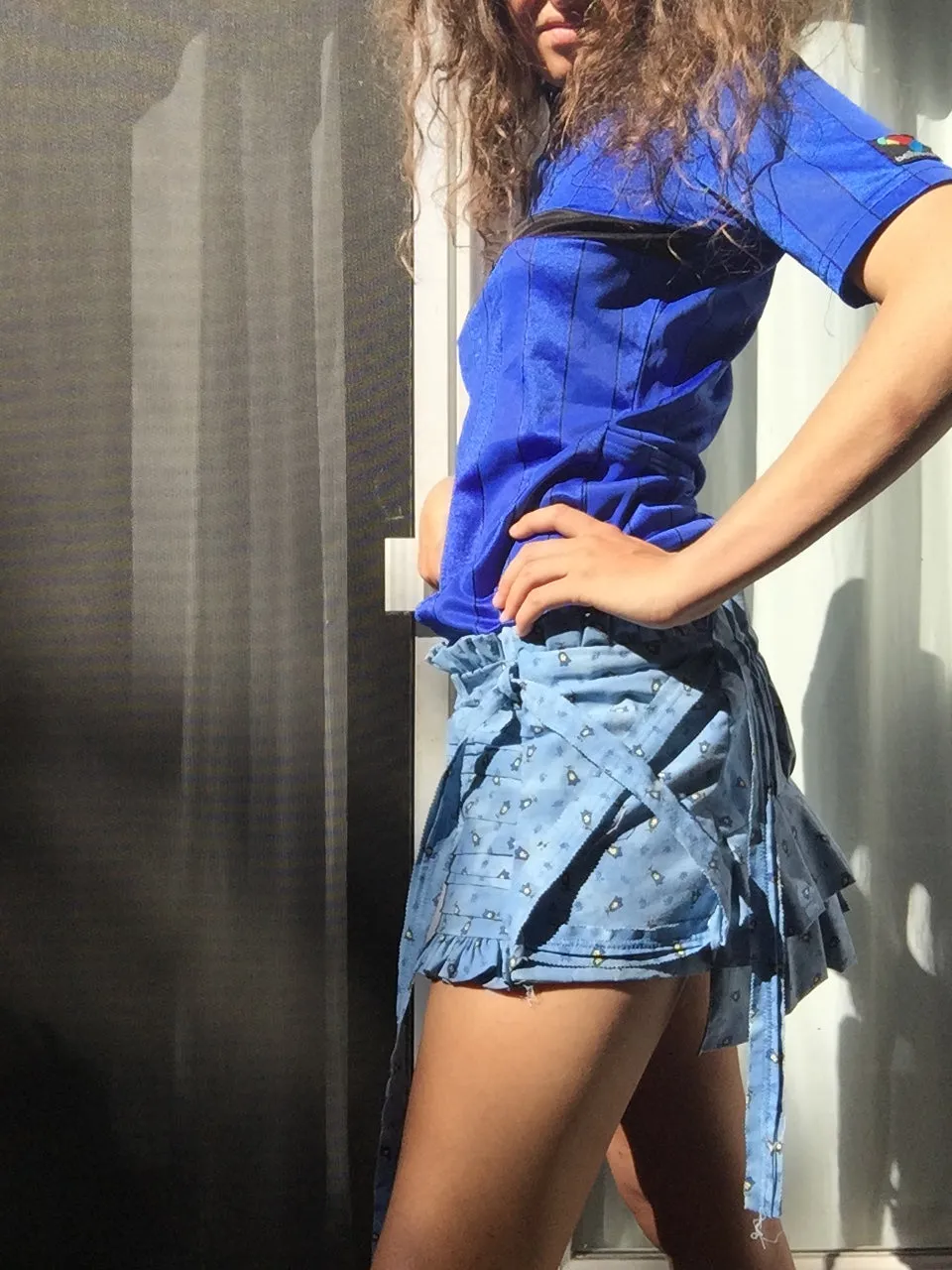 Blue Provence Rodeo Prairie Flounce Skirt