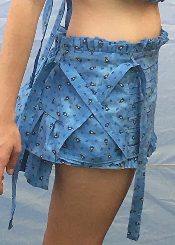 Blue Provence Rodeo Prairie Flounce Skirt