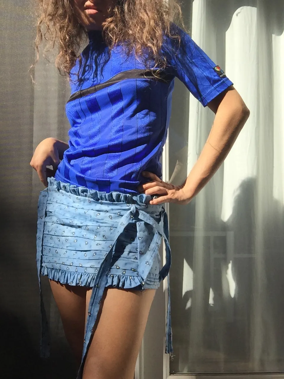 Blue Provence Rodeo Prairie Flounce Skirt