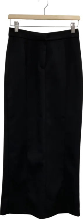 BOA Black Tailored Relaxed Maxi Skirt UK XS