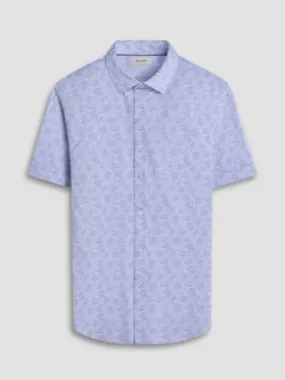 Bugatchi Ooohcotton Miles Short Sleeve Sport Shirt - Dusty Pink