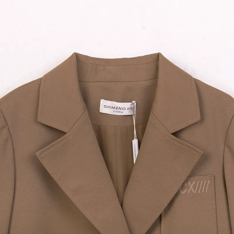 Camel Casual Suit Blazer