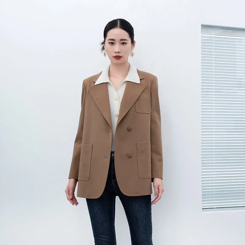 Camel Casual Suit Blazer