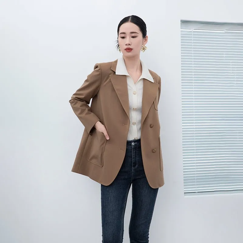 Camel Casual Suit Blazer