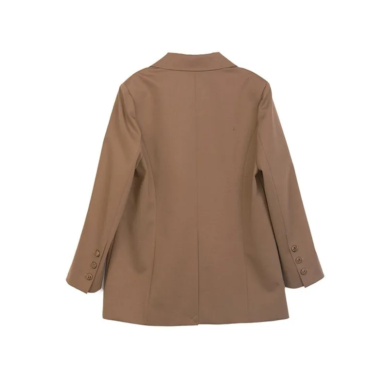 Camel Casual Suit Blazer