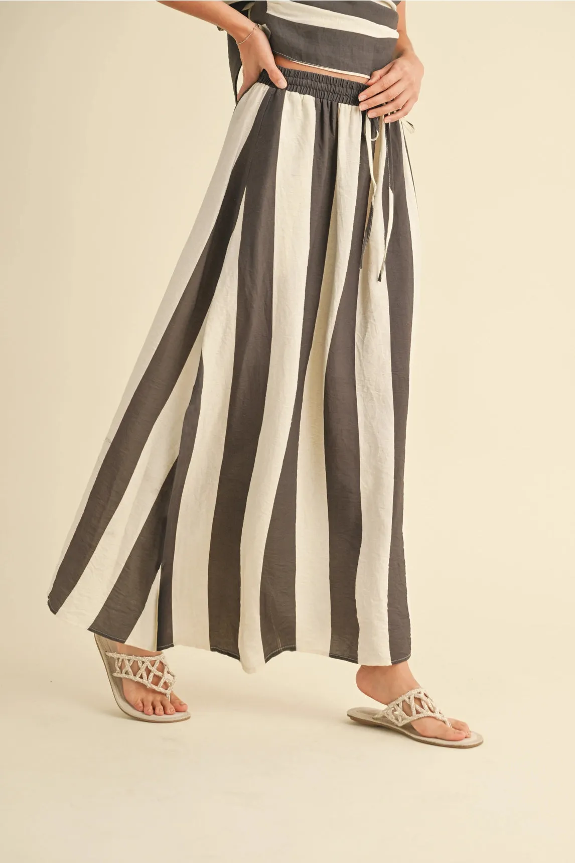 Camille Striped Maxi Skirt