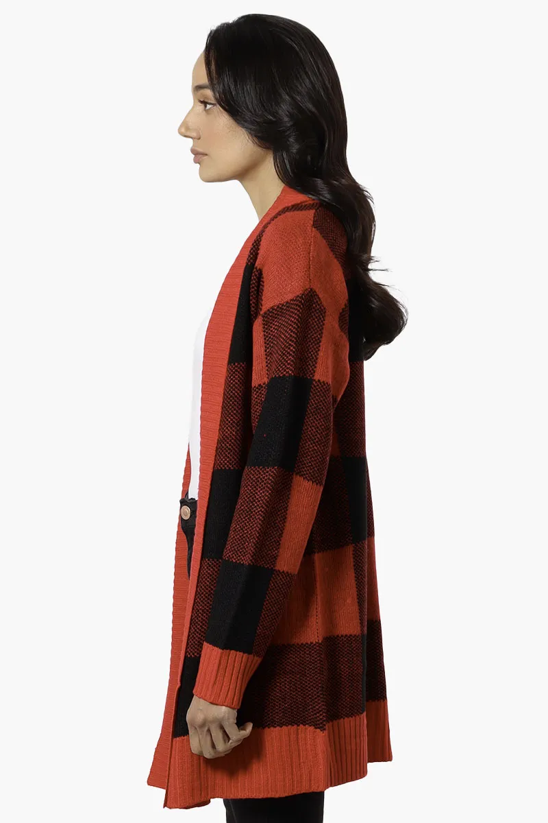 Canada Weather Gear Fold Over Wrap Cardigan - Red
