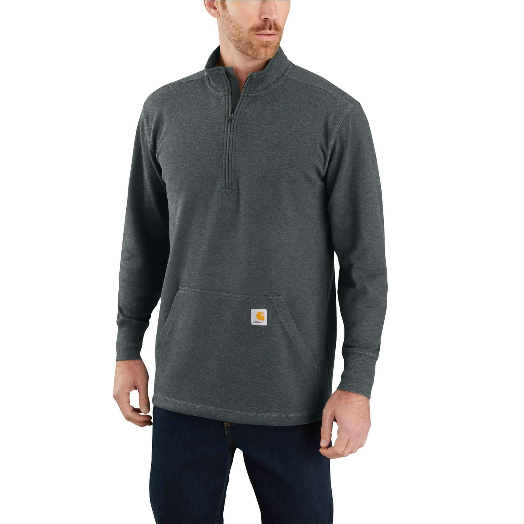 Carhartt Half Zip Relaxed Fit Thermal Long-Sleeve T-Shirt 104428