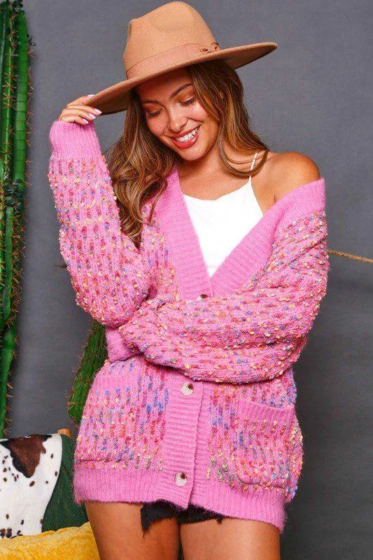 Confetti Button Down Cardigan
