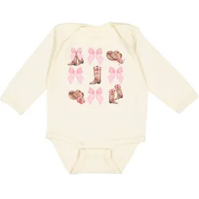 Coquette Cowgirl Long Sleeve Onesie