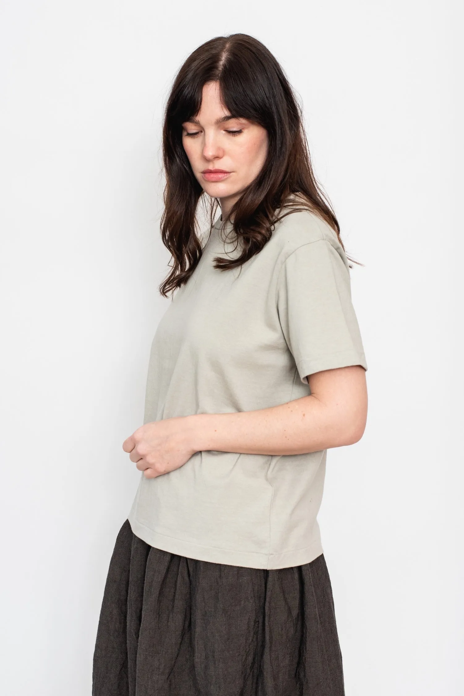 Cotton and Linen T-Shirt, Grey