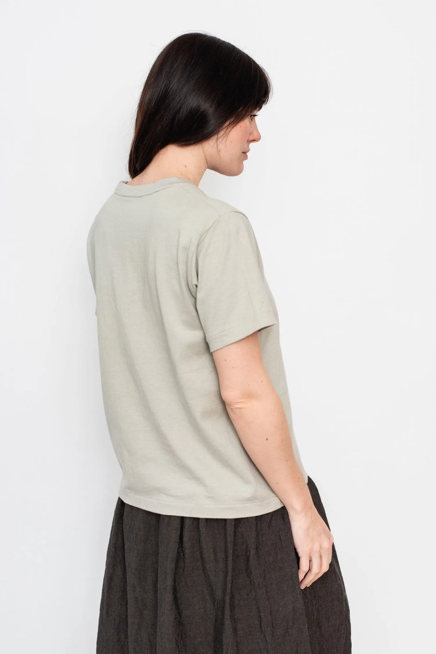 Cotton and Linen T-Shirt, Grey