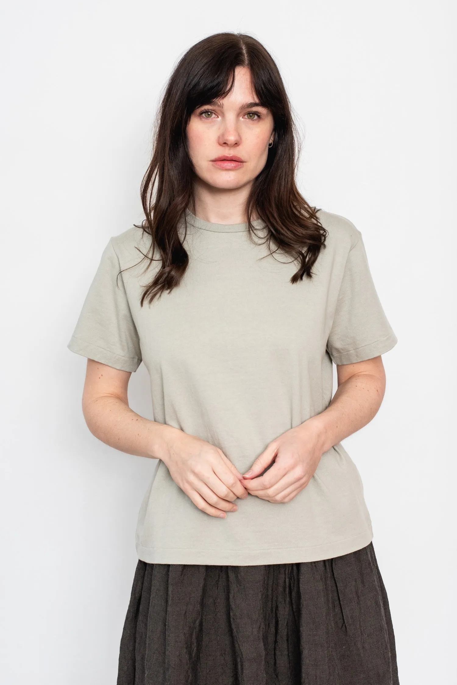 Cotton and Linen T-Shirt, Grey