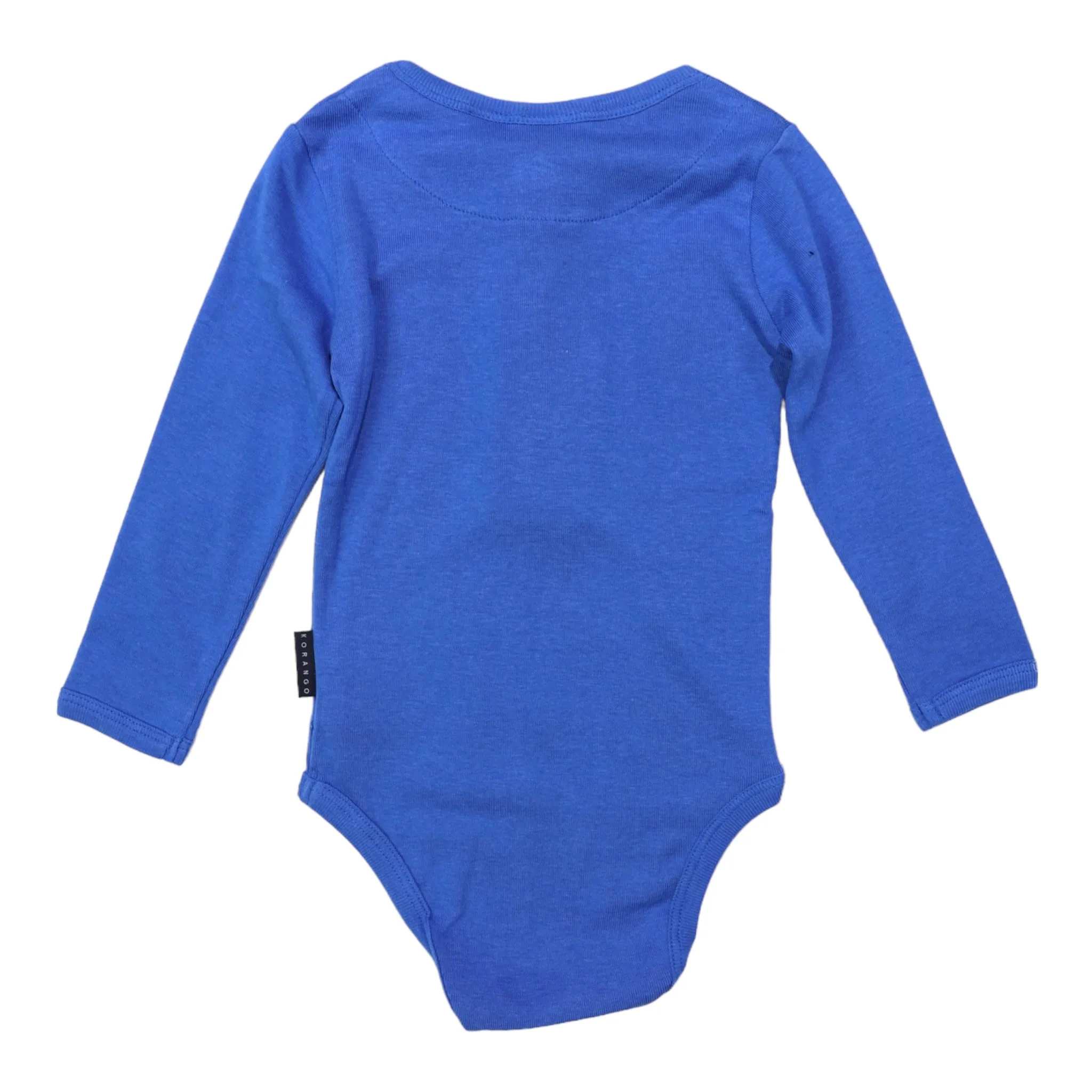 Cotton Modal Henley Bodysuit Blue