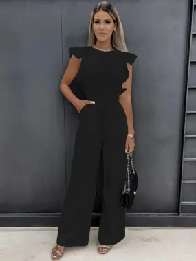 Edith Eleganter Jumpsuit | Moderner, stilvoller Jumpsuit für Damen mit weitem Bein