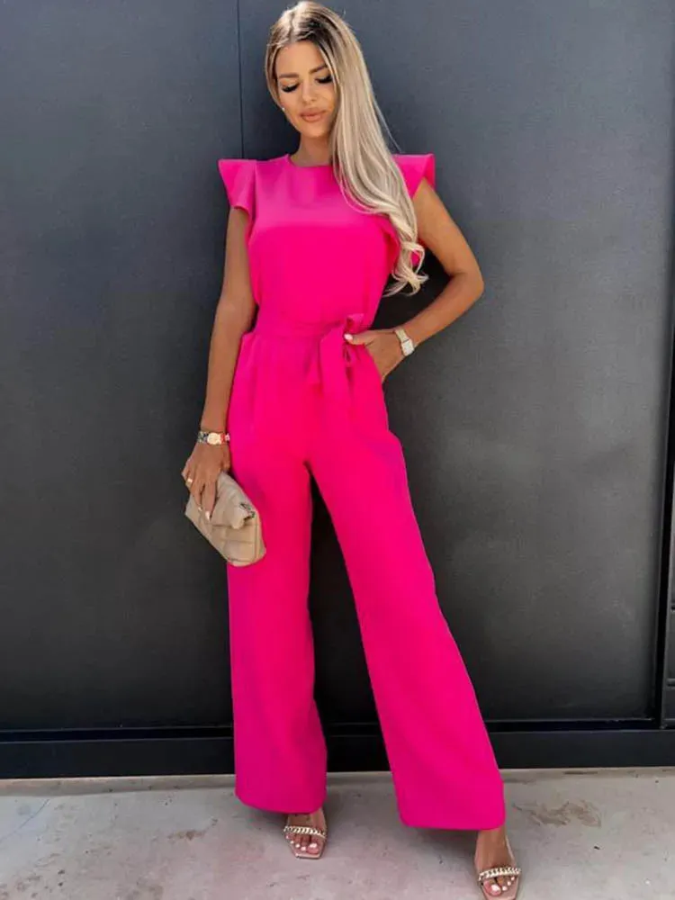 Edith Eleganter Jumpsuit | Moderner, stilvoller Jumpsuit für Damen mit weitem Bein