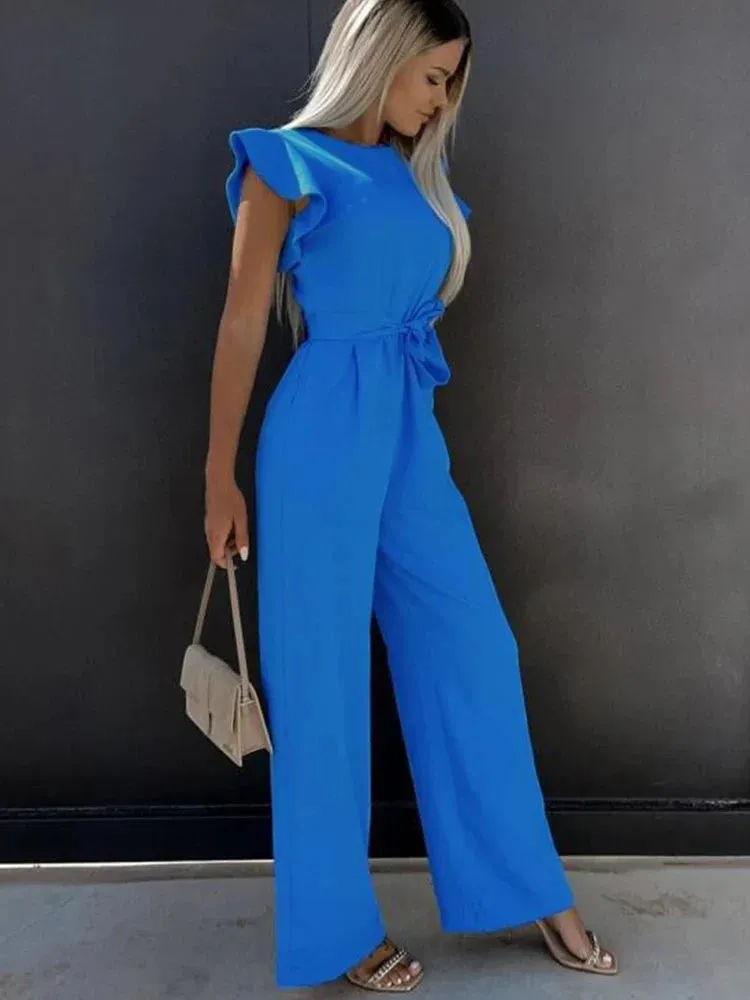 Edith Eleganter Jumpsuit | Moderner, stilvoller Jumpsuit für Damen mit weitem Bein