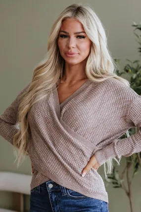 Emmarie Knit Wrap Top