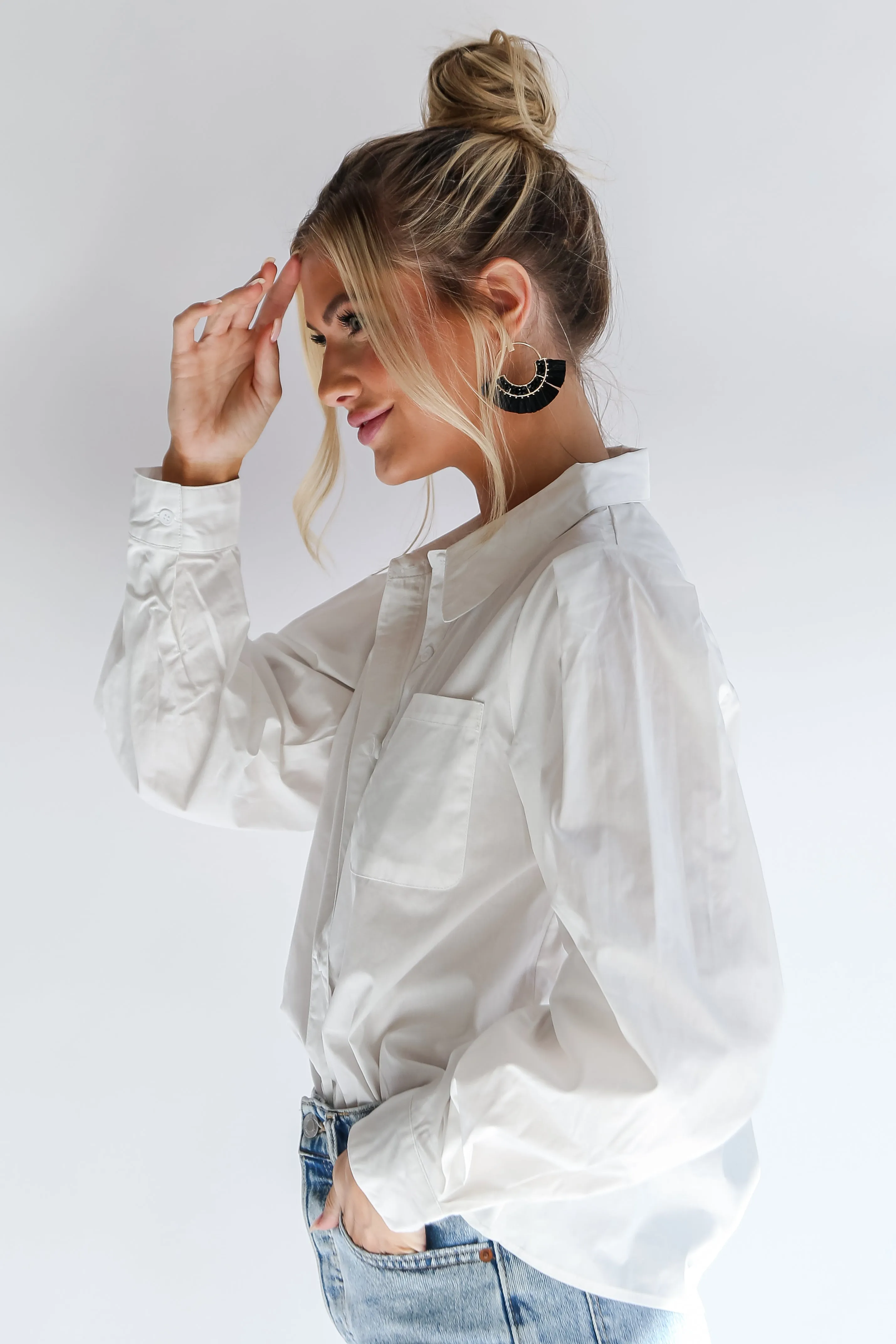 FINAL SALE - Essential Sophistication Button-Up Blouse - DOORBUSTER
