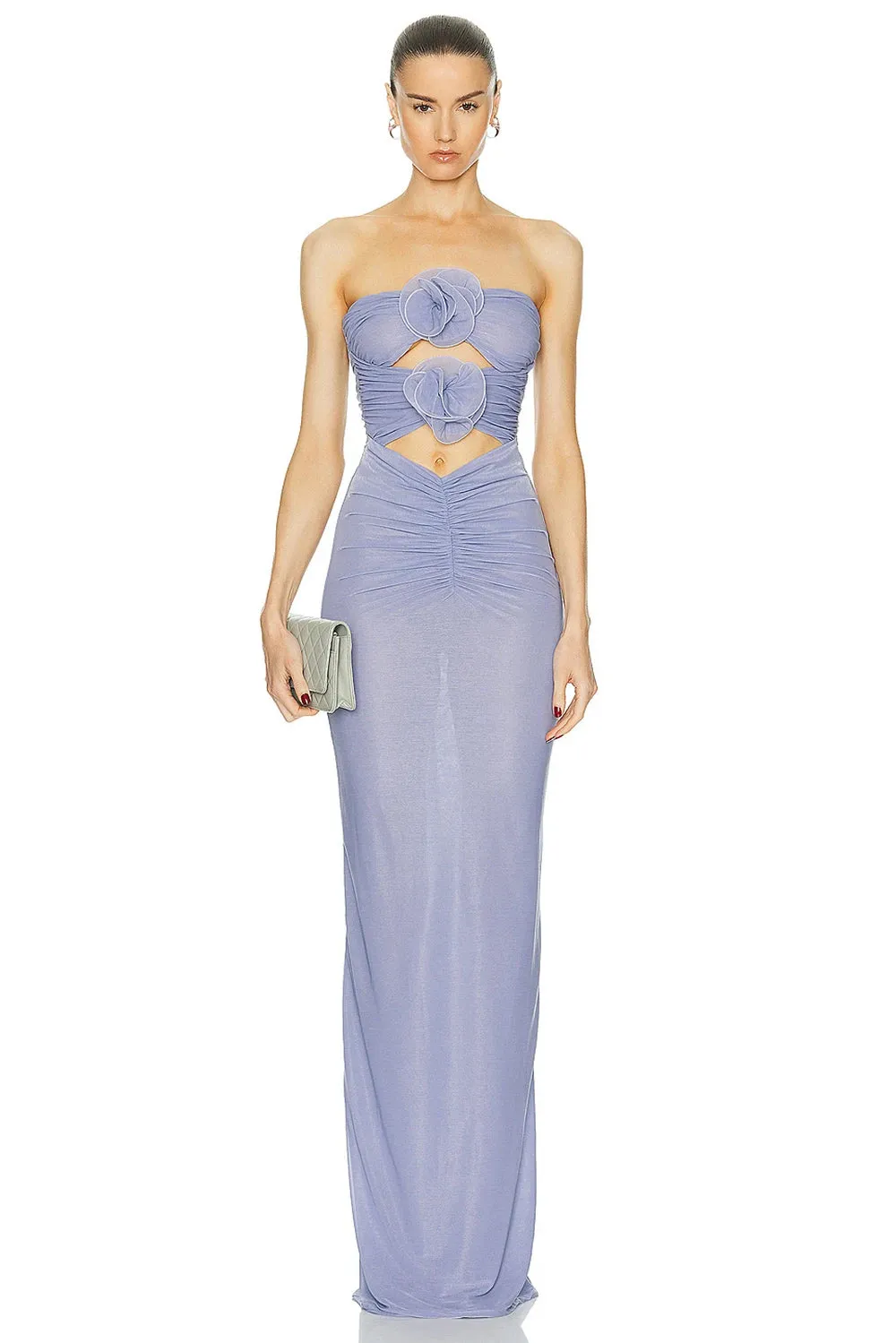 Floral Cutout Maxi Dress