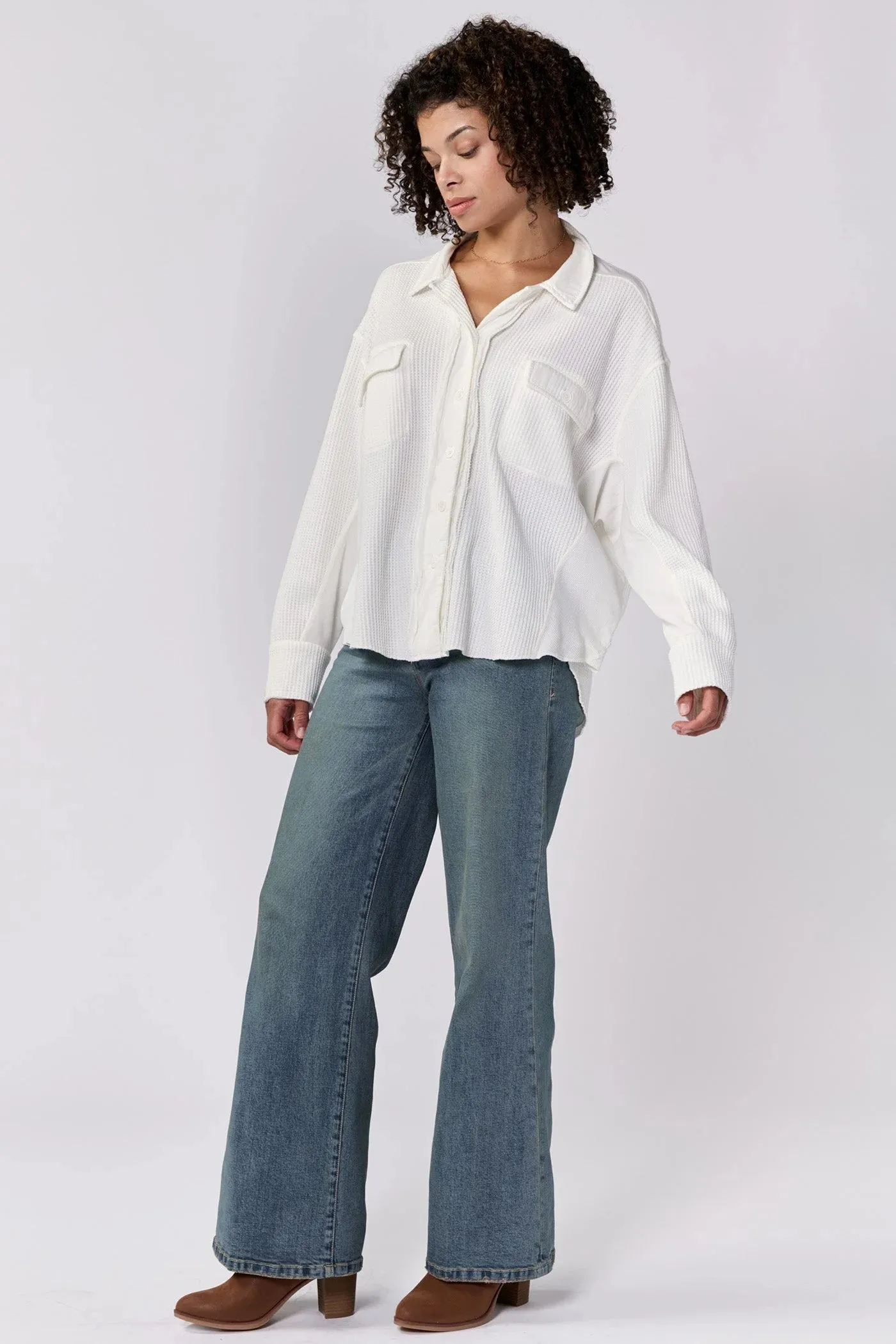 Foster Thermal Shirt Jacket - White