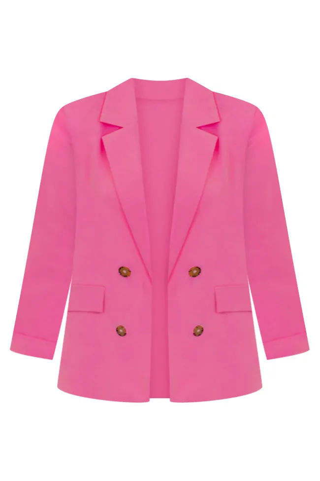 Girl Boss Hot Pink Blazer