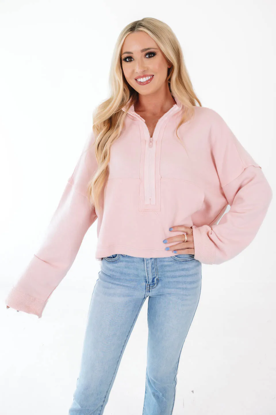 Go For A Walk Sweatshirt - Pink