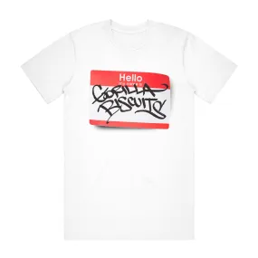 Graffiti Sticker White T-Shirt