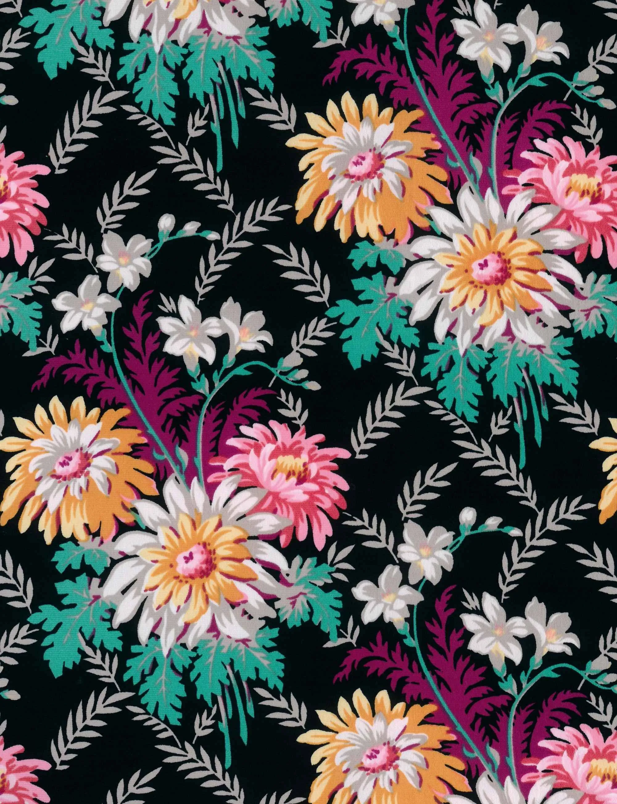 Greta 'Darling Dahlias' Fit and Flare Ruffle Dress FINAL SALE