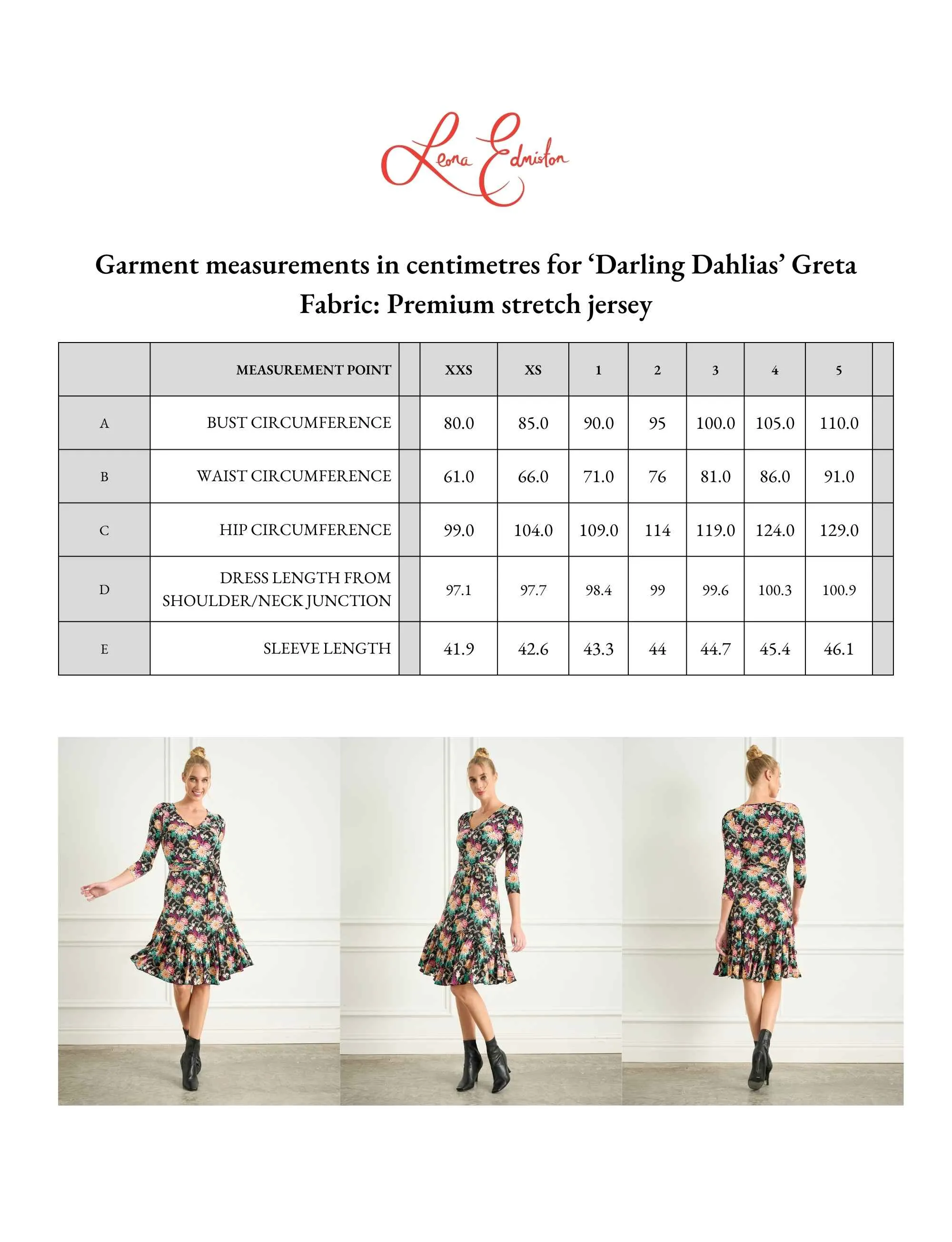 Greta 'Darling Dahlias' Fit and Flare Ruffle Dress FINAL SALE