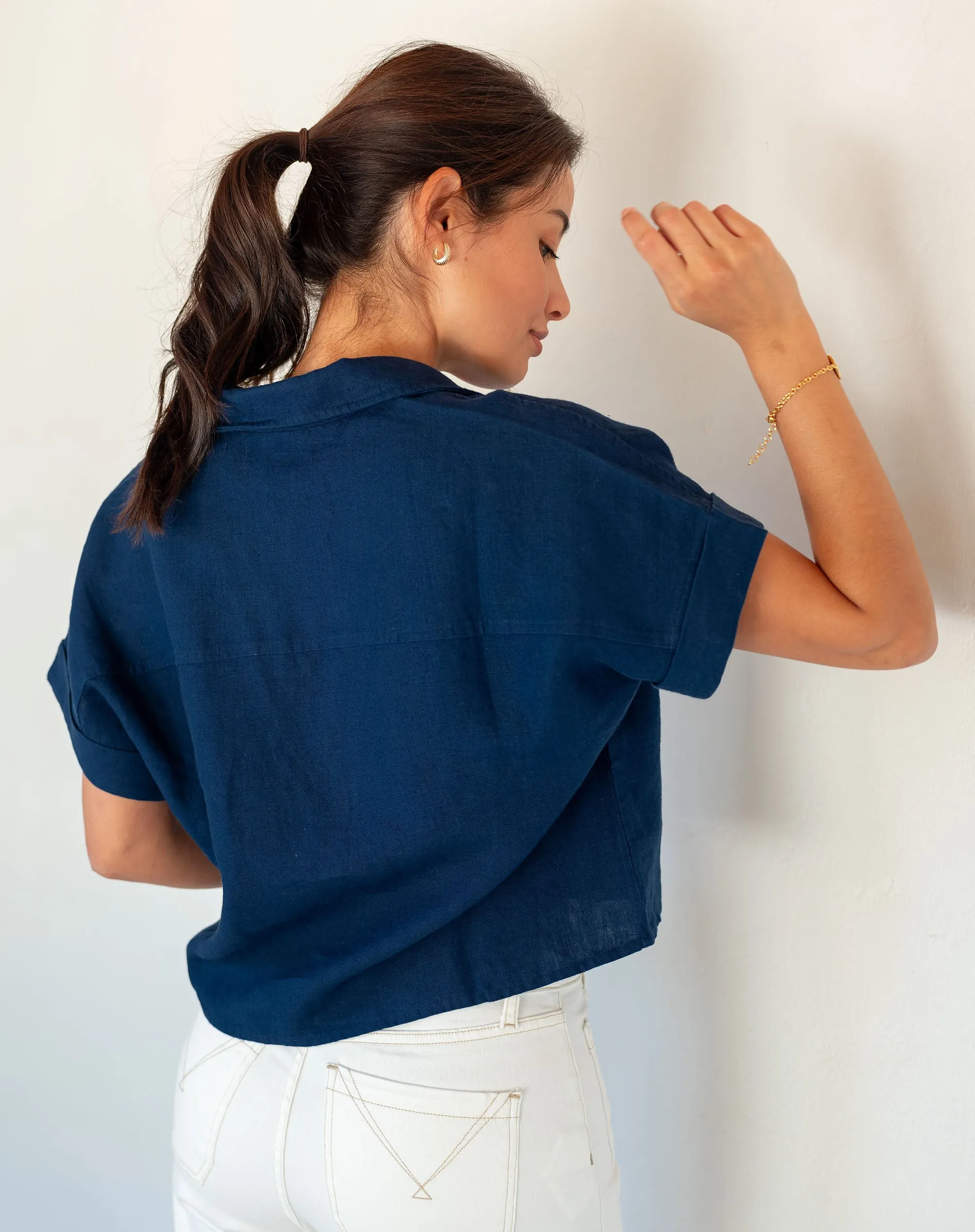 Hadley Boxy Linen Top