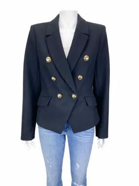 Halogen Atlantic x Pacific Women's Dbl Brstd Wool Blazer Black Size 10 with Tags