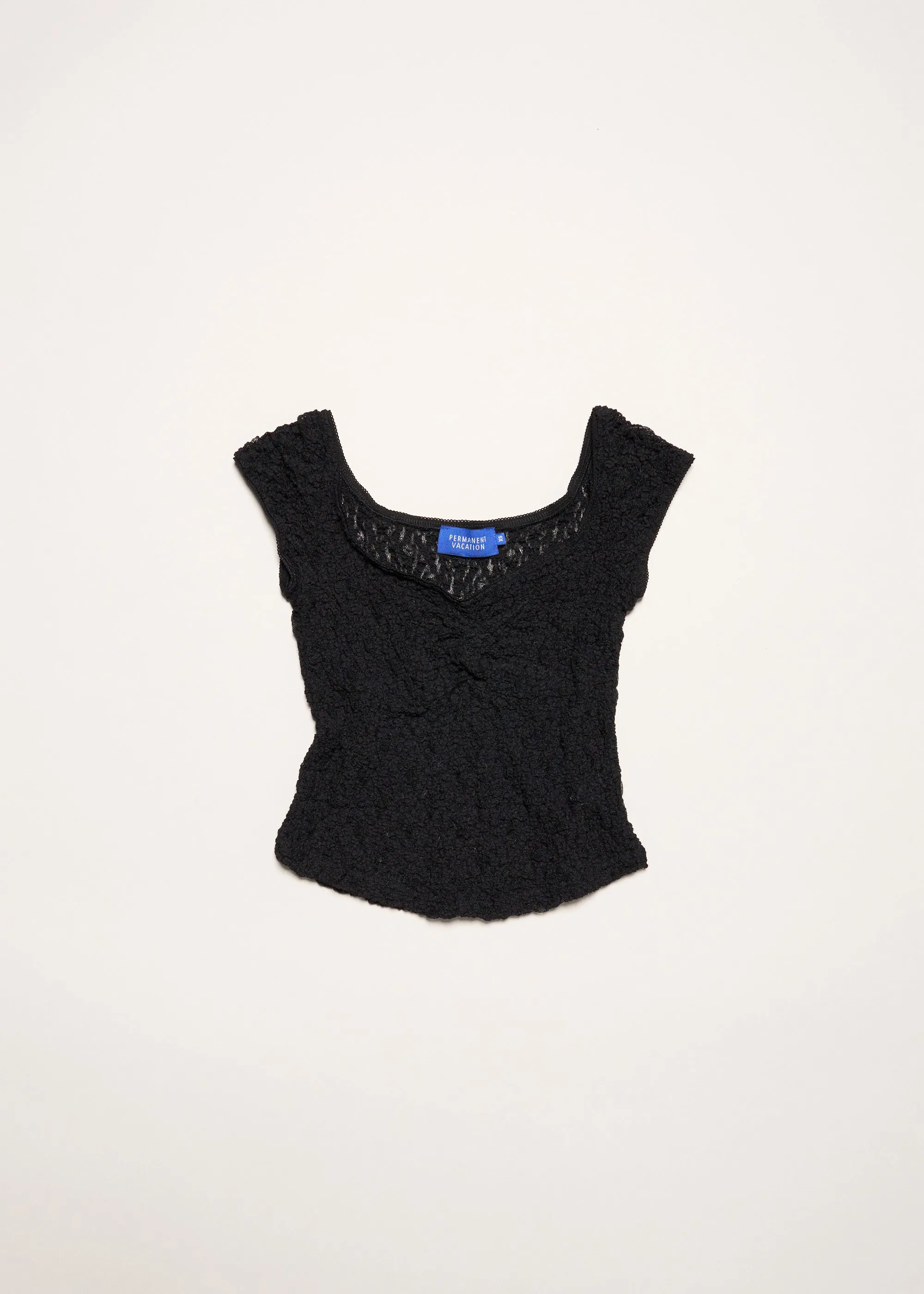 Impression Lace Tee ~ Black