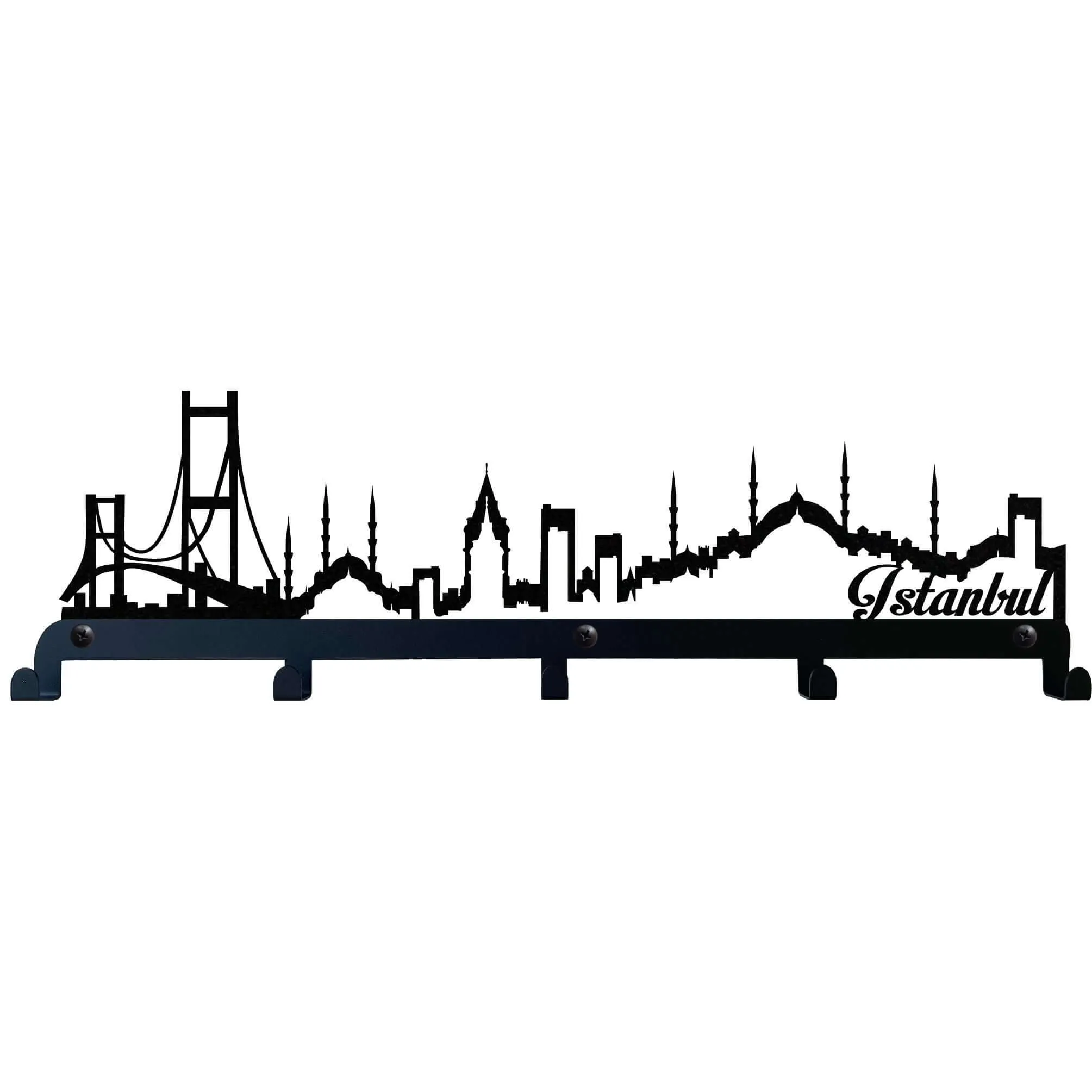 Istanbul Metal Coat Rack, Wall Mount Hanger